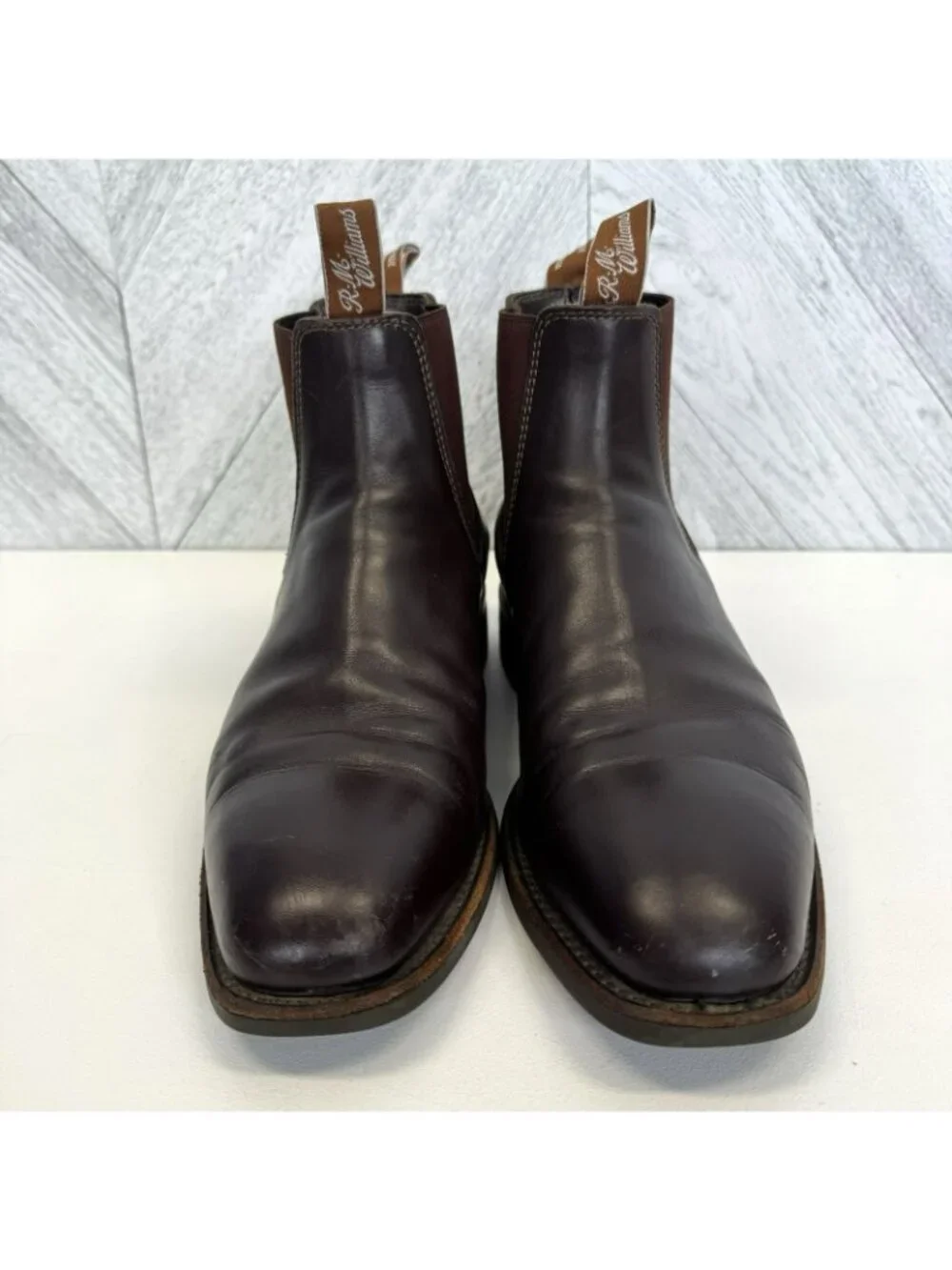 R.M. WILLIAMS Craftsman Chelsea Boots Mens Size AU/UK10 - US 11 Brown Leather